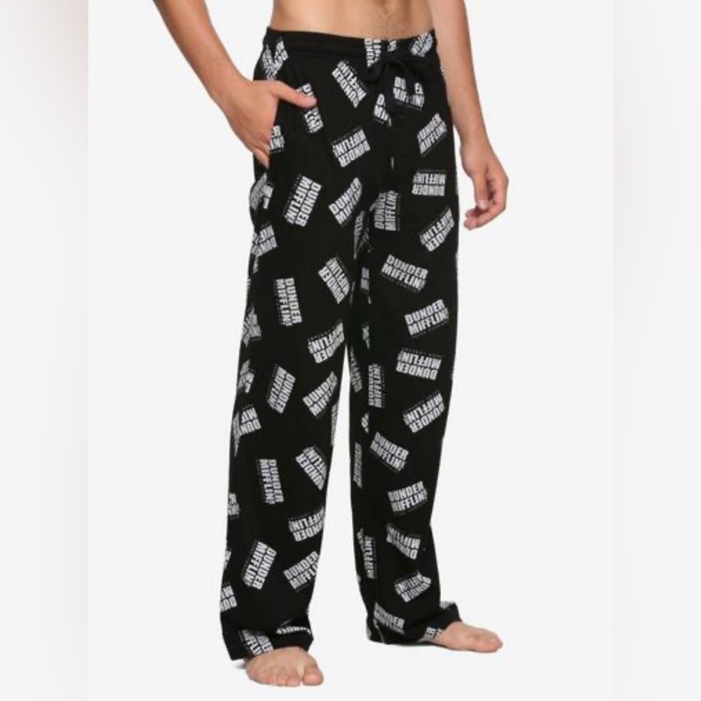 The Office World’s Best Boss Lounge Sleep Pant Men Size M Black Elastic Waist